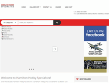 Tablet Screenshot of hamiltonhobbyspecialties.com